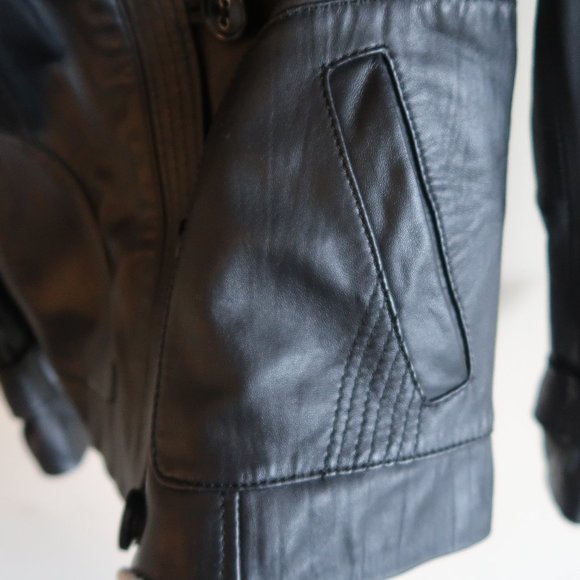 Basically New Leather Jacket - Picture 6 of 8